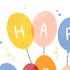 Molly Marie Pea - Bunch of Balloons Birthday Card