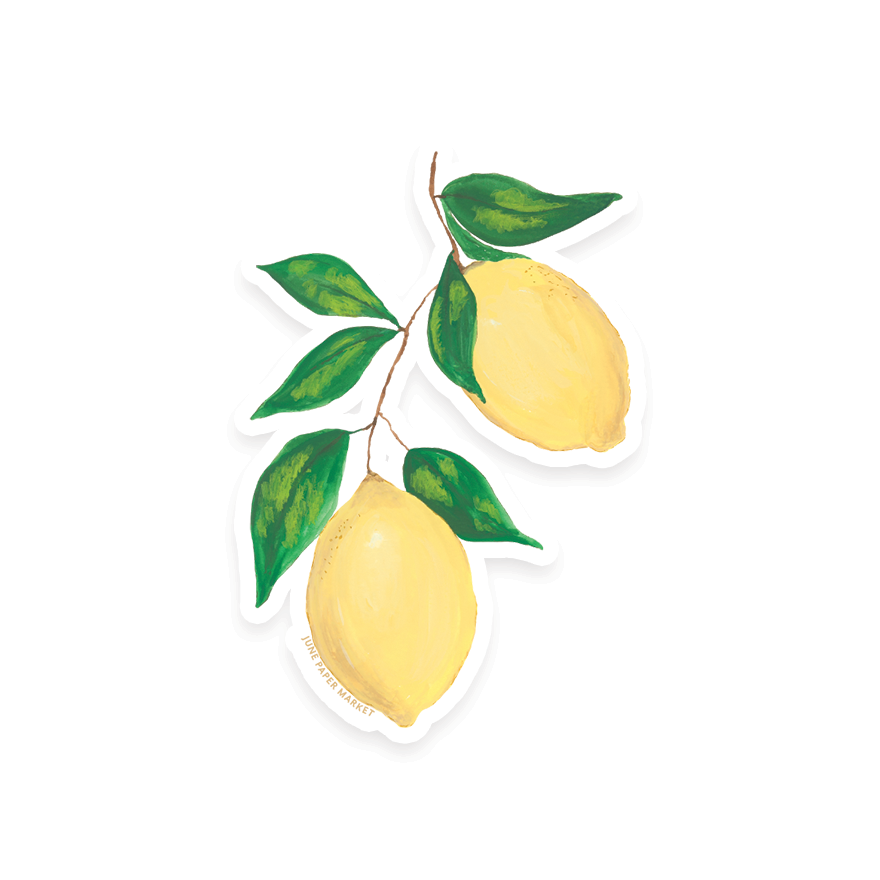 June Paper Market - Lemons Sticker