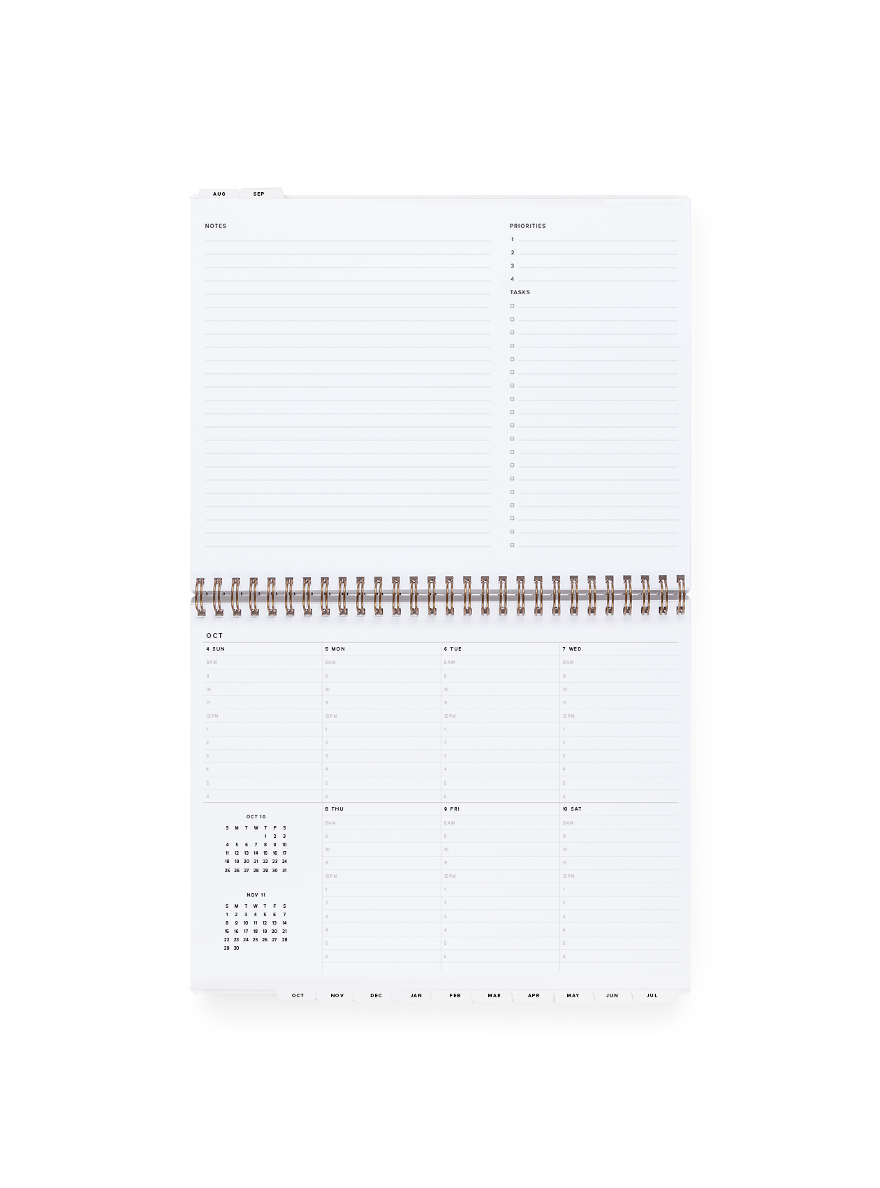 Appointed - 26-27 Weekly Task Planner: Charcoal Gray