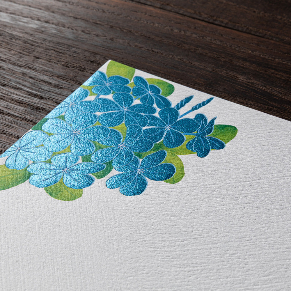 Midori Letter pad - 027 Plumbago (Foil Stamping)