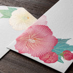 MIDORI Envelope 032 Silk-Printing Confederate Rose