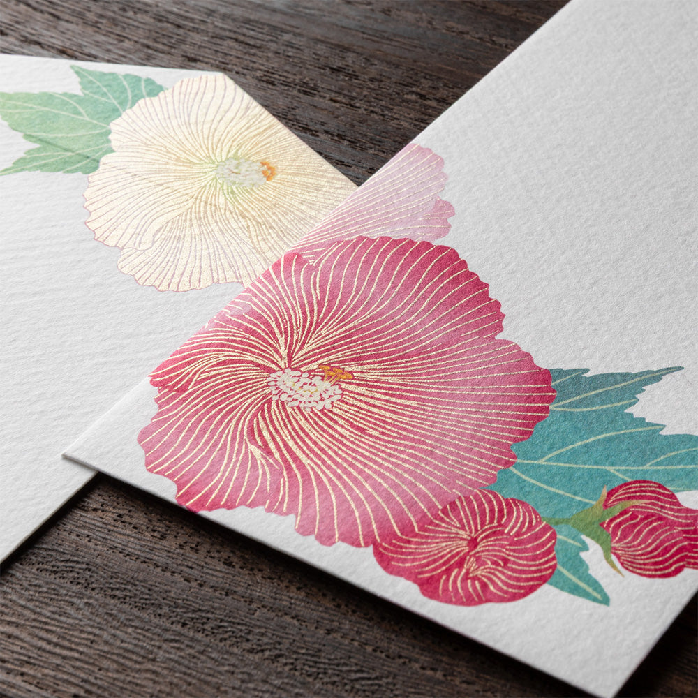 MIDORI Envelope 032 Silk-Printing Confederate Rose