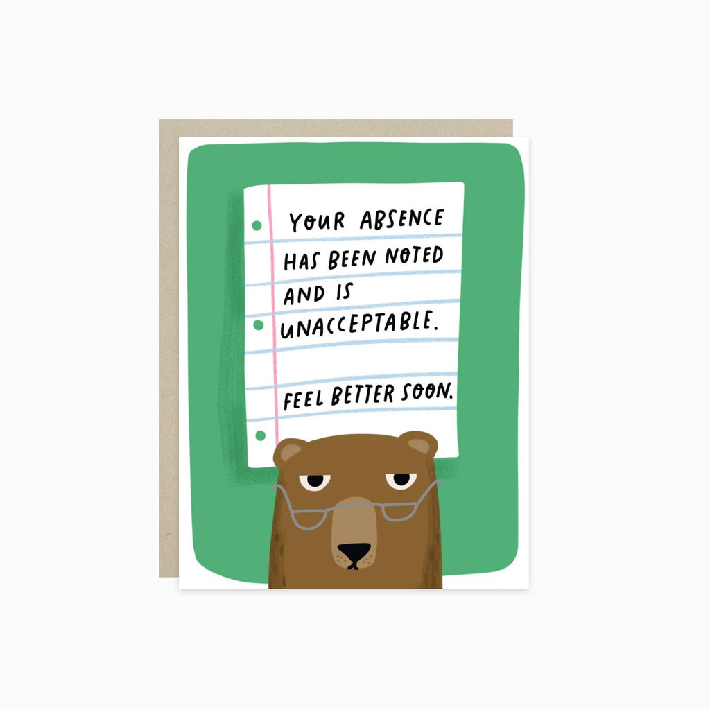 Barone and Co. - Absence Noted Get Well Card