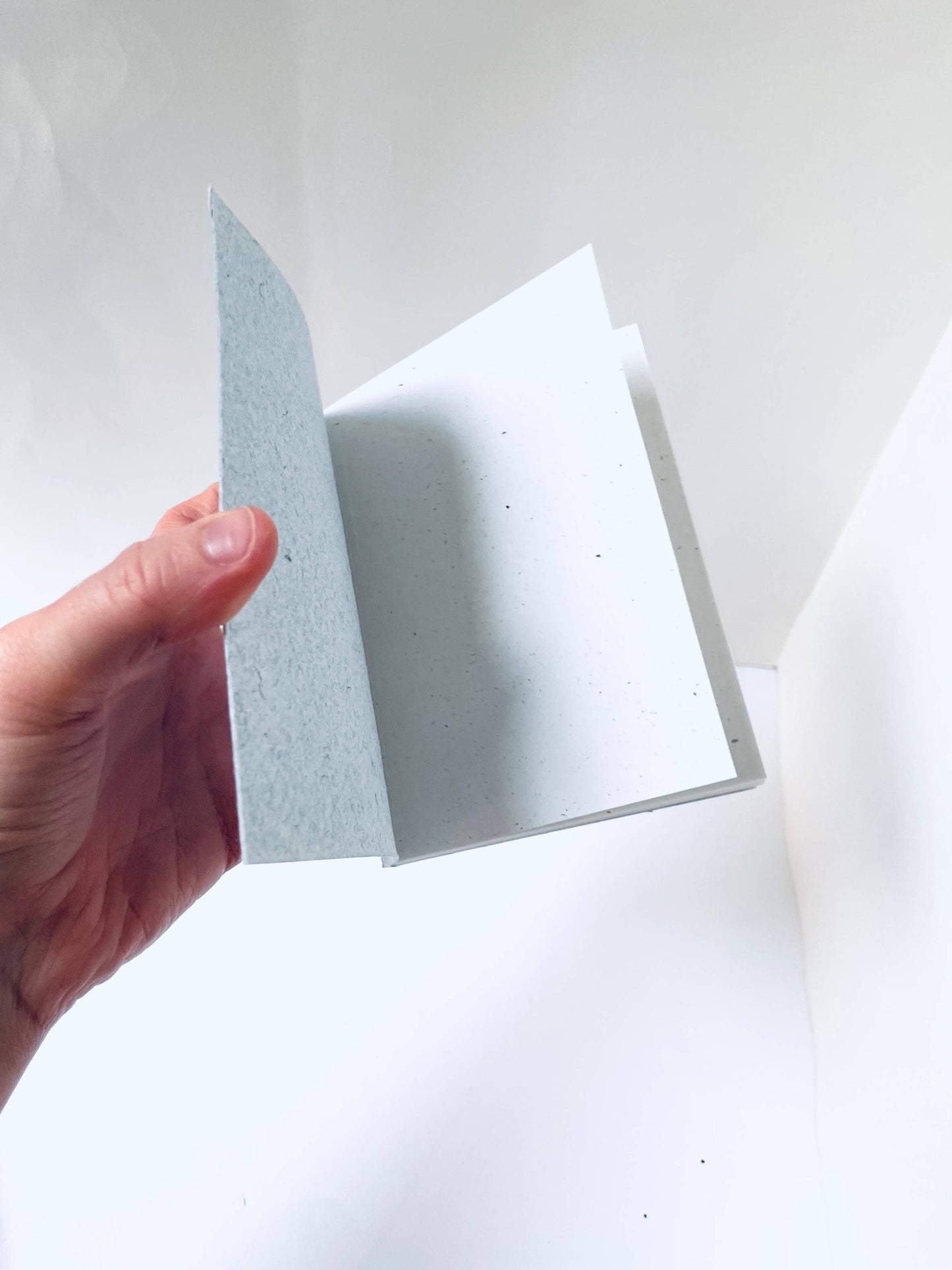 Atelier By Cat - Mini Recycled Denim Confetti Notebook Eco-Friendly Paper: Blank