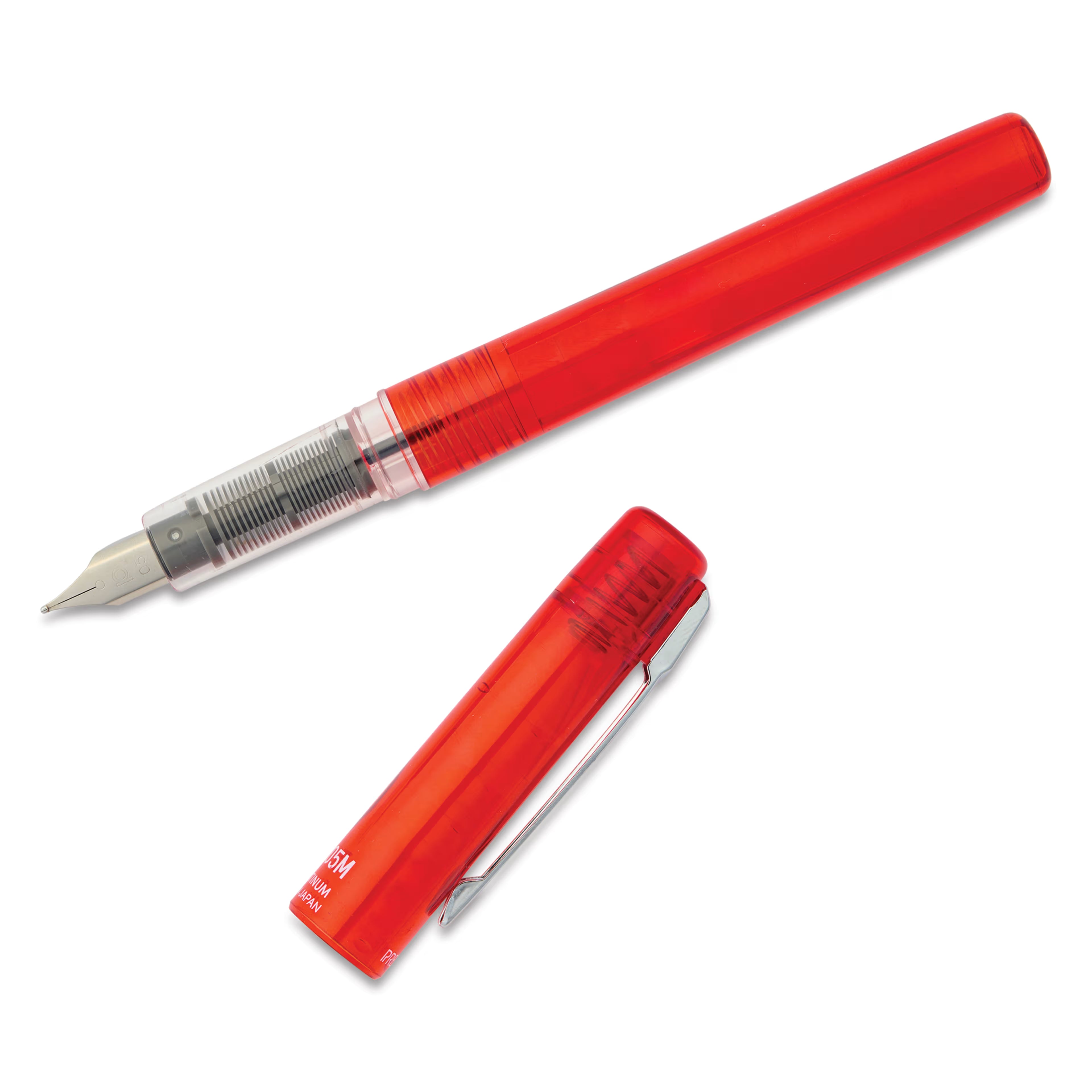Platinum Prefounte Fountain Pen,  Vermillion Orange, Fine
