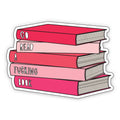 Near Modern Disaster - Go Read A Fucking Book - 3" vinyl sticker