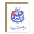 Kindred Letterpress - 21st Birthday Cake Card