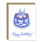 Kindred Letterpress - 21st Birthday Cake Card