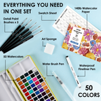 Grabie - Grabie All-In-One Premium Watercolor Set of 50