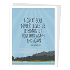 Apartment 2 Cards - Maya Angelou Great Soul Quote Sympathy Card
