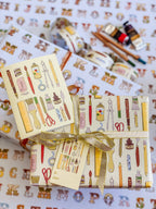 re:mused studio - Back to (Art) School Gift Wrap Sheet - Double Sided