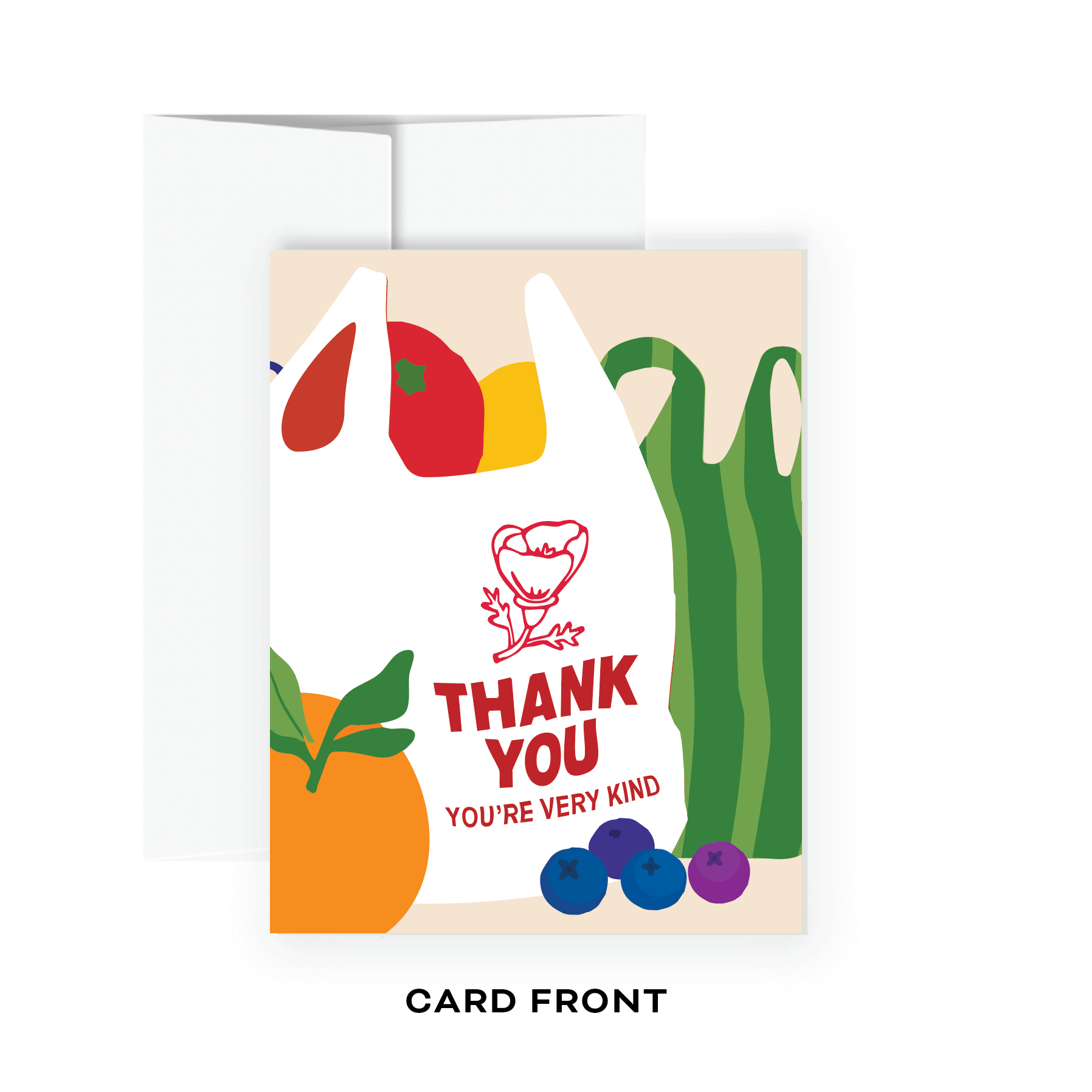 All Very Goods - Greeting Card - Grocery Bags (Thank You)