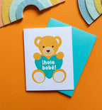 Graphic Anthology Greeting Cards - Teddy Bear Spanish New Baby Greeting Card