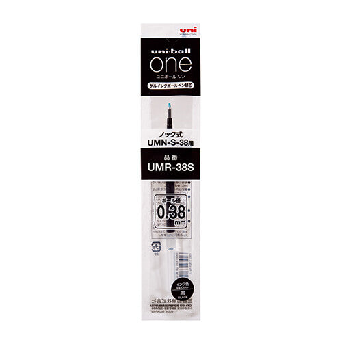 Uni-Ball One P Retractable Gel Pen REFILL,  0.38mm Blue Black