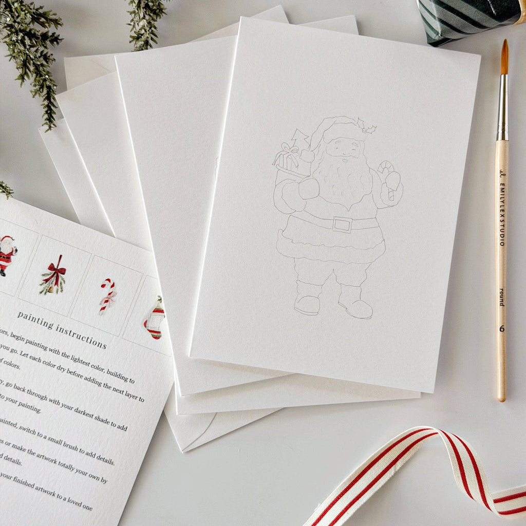 emily lex studio - Classic christmas paintable notecard