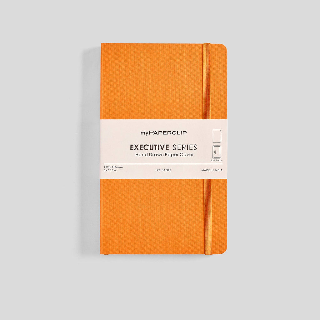myPAPERCLIP - Executive Series Notebook - M (With Back Pocket): Ruled / Red