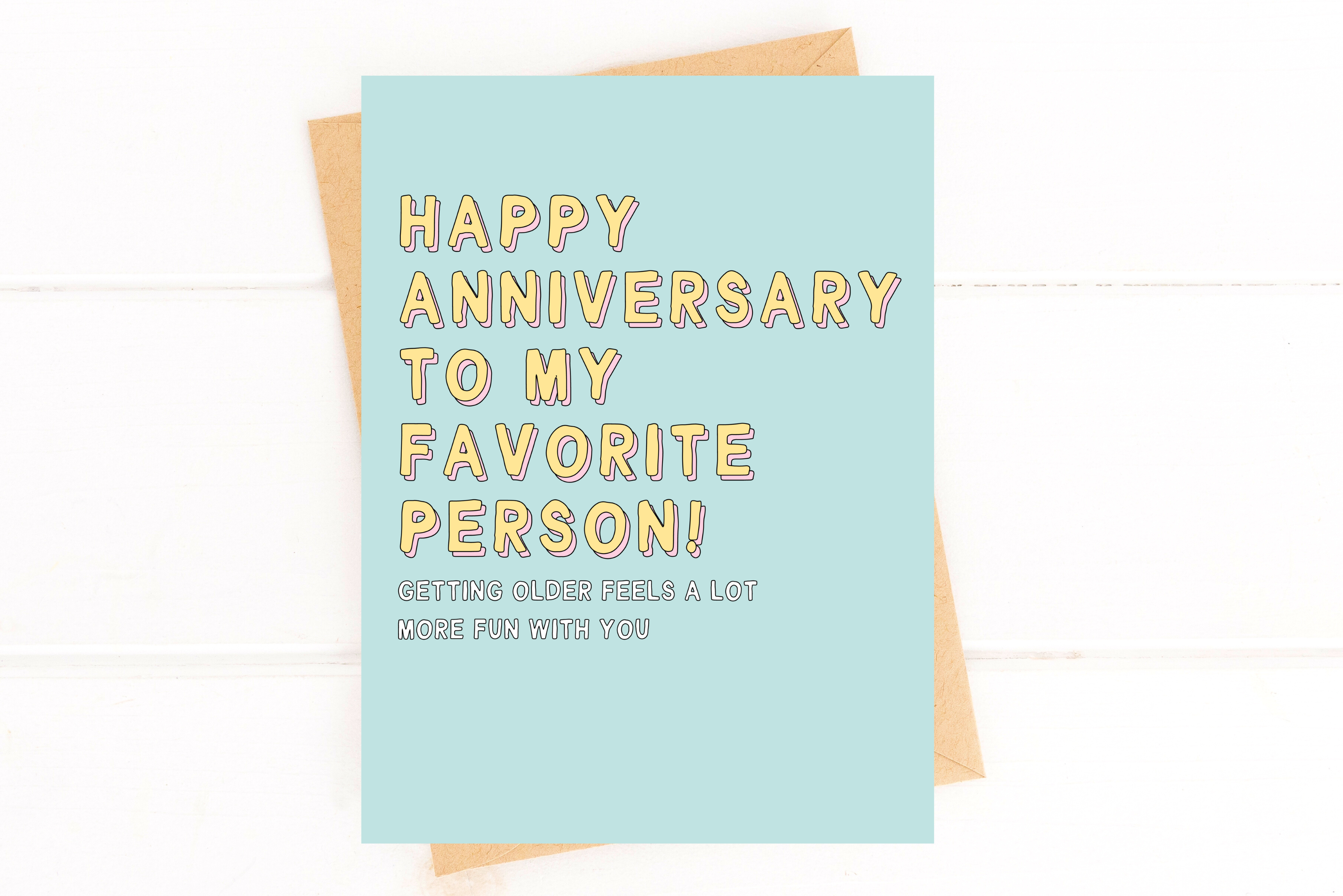 Five Dot Post - Happy Anniversary to My Favorite Person Anniversary Card