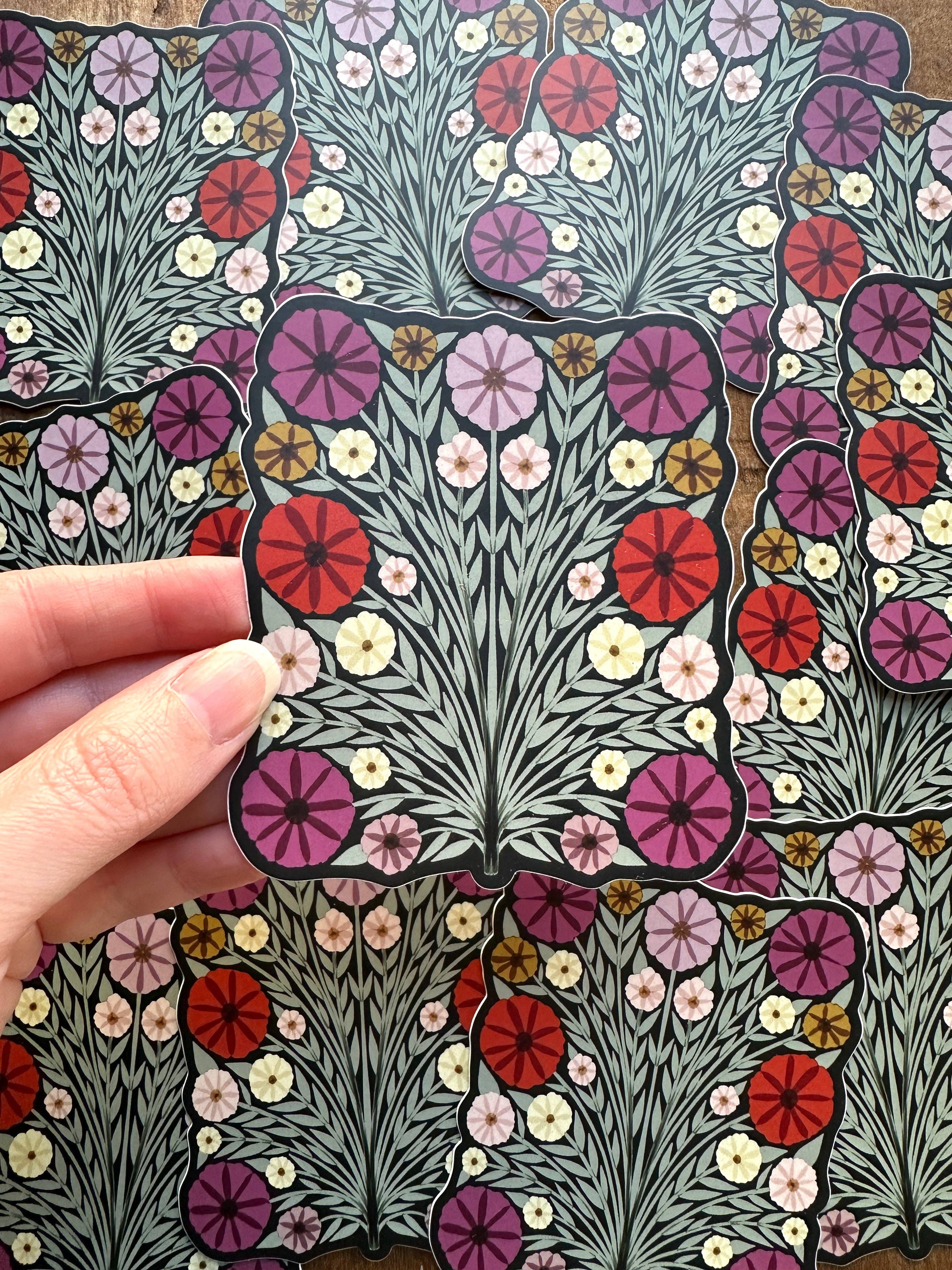 Katharine Watson - Floral Vinyl Sticker