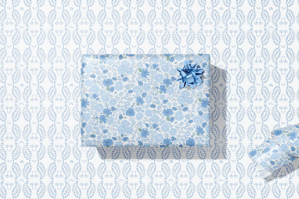 re:mused studio - Cornflower Meadows Gift Wrap Sheet – Double Sided