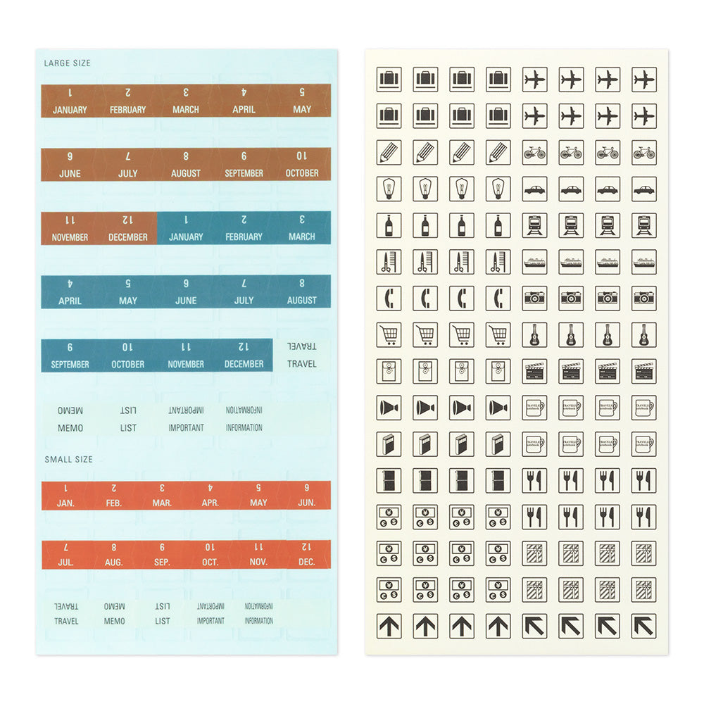 TRAVELER'S COMPANY Customized Sticker Set for Diary 2027