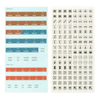 TRAVELER'S COMPANY Customized Sticker Set for Diary 2027