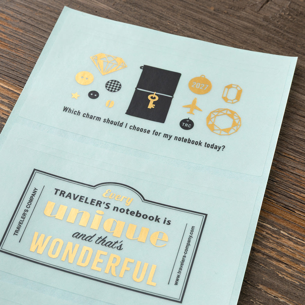 TRAVELER'S COMPANY Customized Sticker Set for Diary 2027