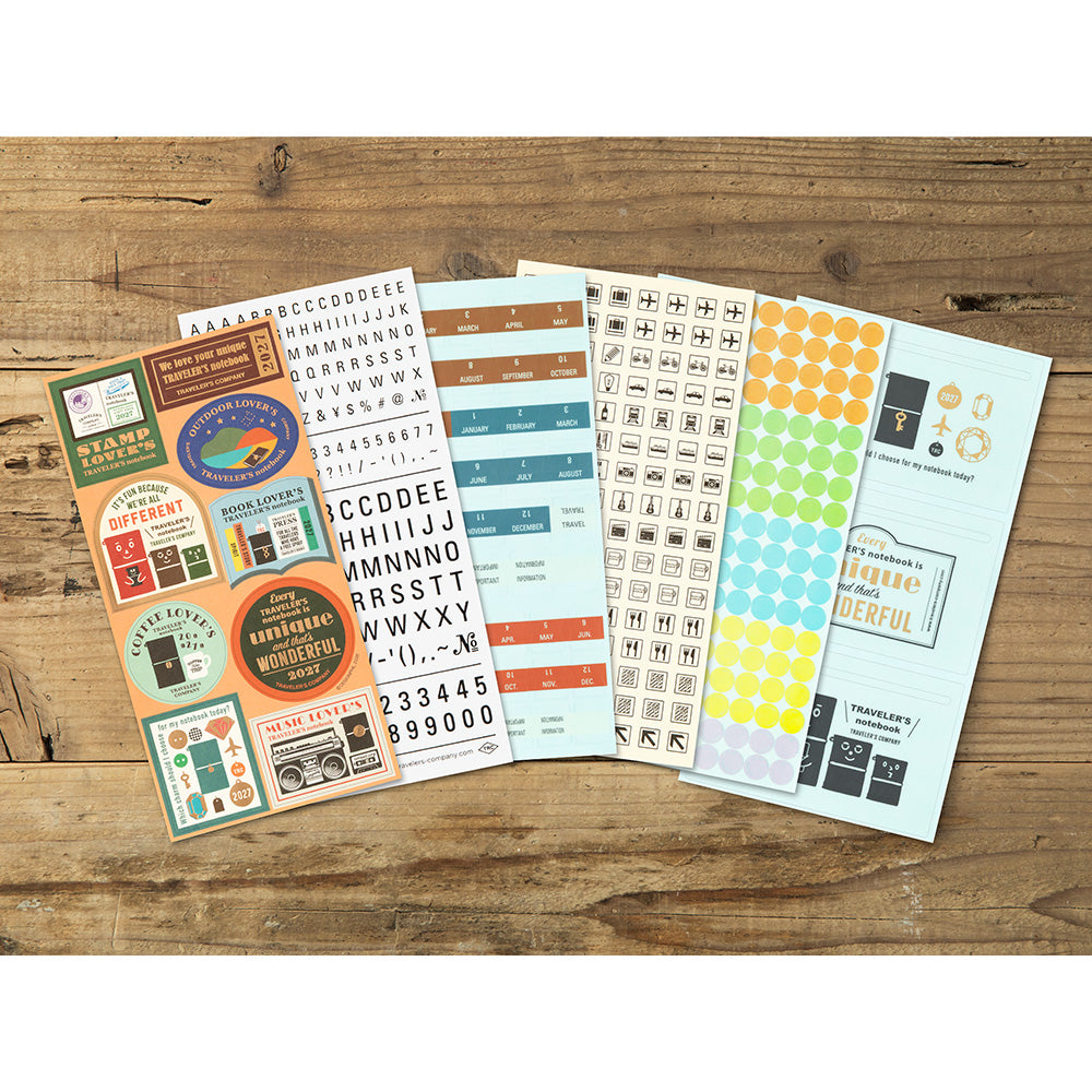 TRAVELER'S COMPANY Customized Sticker Set for Diary 2027
