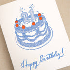 Kindred Letterpress - 21st Birthday Cake Card