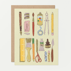 re:mused studio - Art School Supplies A2 Greeting Card