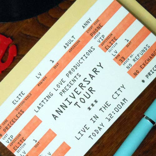 a. favorite design - Anniversary Rock Ticket