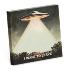 Bad Betty Greeting Co. - I Want to Leave - Funny Alien Sticky Note Pad