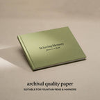 Kunitsa Co - Funeral Guest Book for Memorial Service, in Loving Memory: Navy