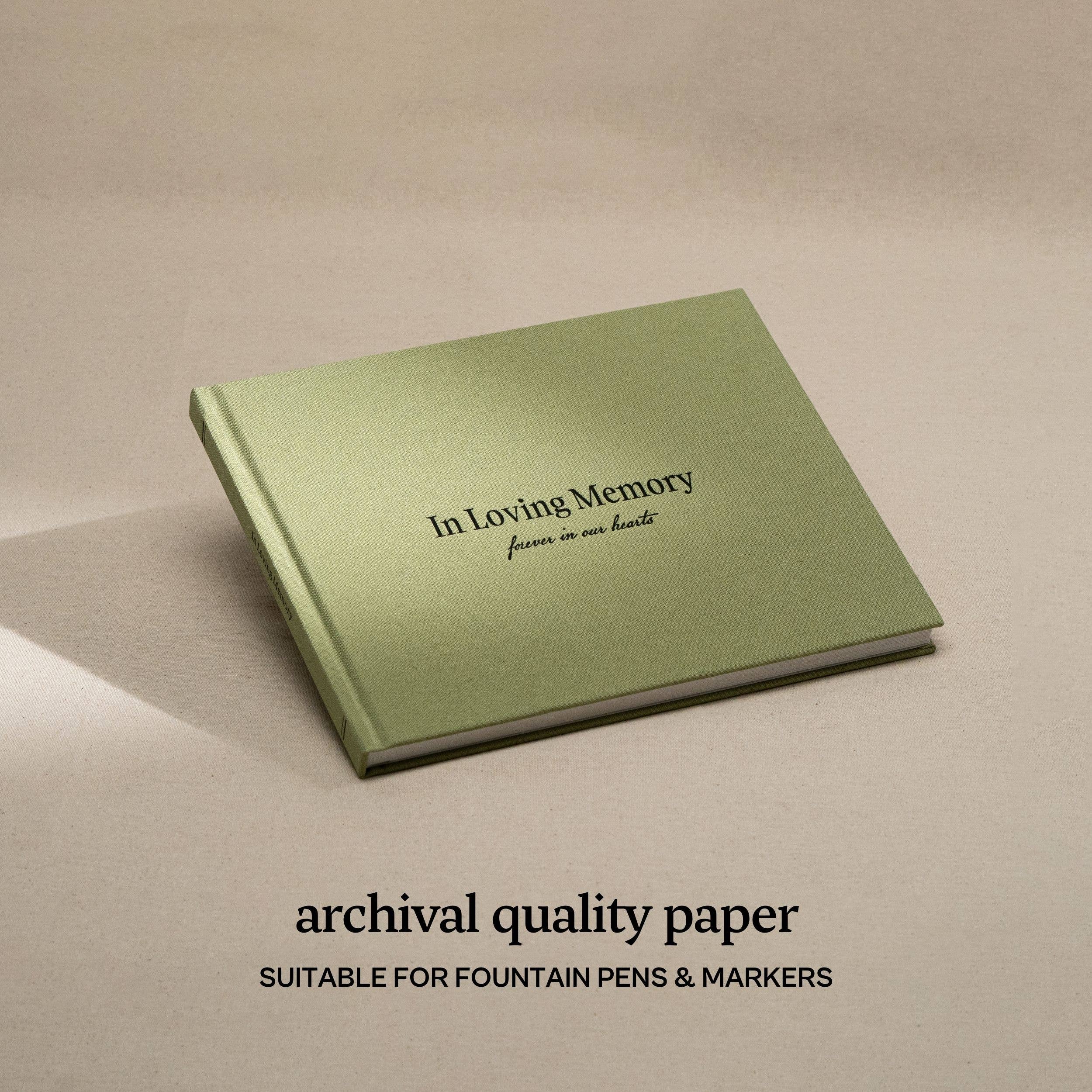 Kunitsa Co - Funeral Guest Book for Memorial Service, in Loving Memory: Navy