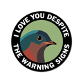 The Mincing Mockingbird - Warning Signs Vinyl Sticker