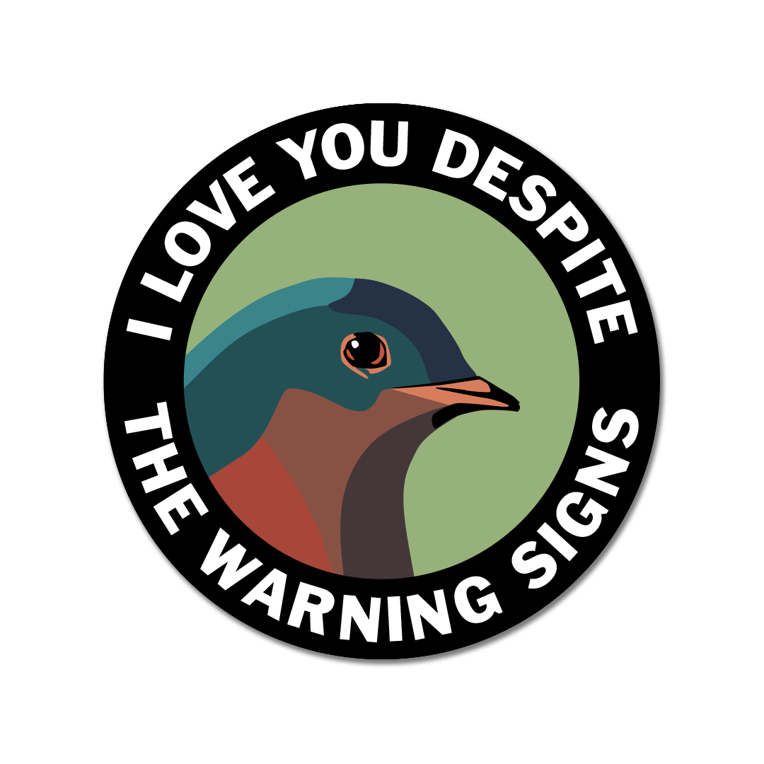 The Mincing Mockingbird - Warning Signs Vinyl Sticker