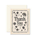 Ginger P. Designs - Mosaic Floral Thank You Greeting Card