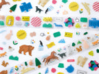 HITOTOKI by KING JIM - SODA transparent Masking Tape Sticker type: Pin badge