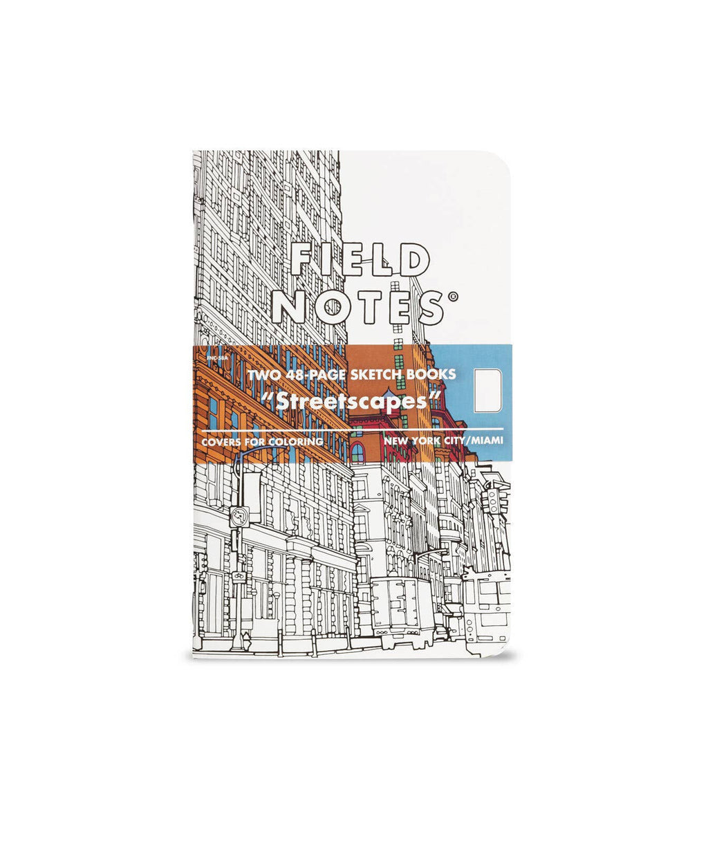 Field Notes - Streetscapes Sketch Book 2-Packs: Pack A: New York + Miami