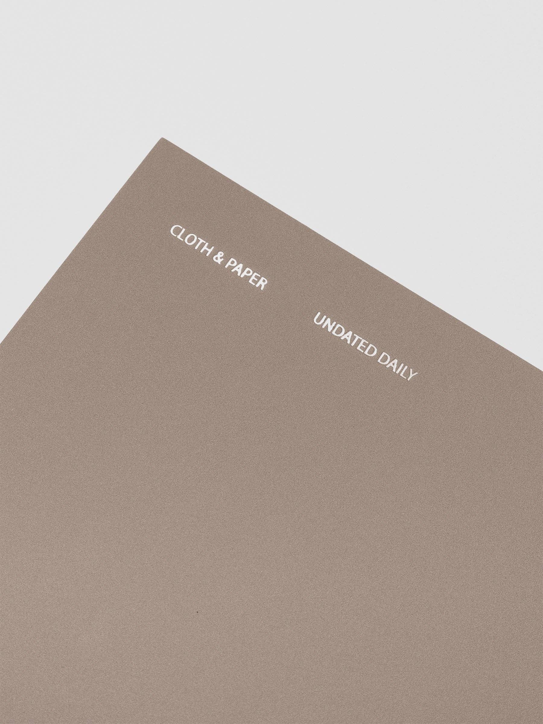 Cloth & Paper - Travel Notebook | A5 Slim: Undated Daily | Verona