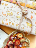 re:mused studio - Barnyard Blooms Gift Wrap Sheet - Double Sided