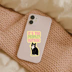 inviting affairs paperie - It’s Too Peopley Outside Cat Sticker
