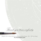 Pictrix Design - "Thank you times infinity" A6 greeting card