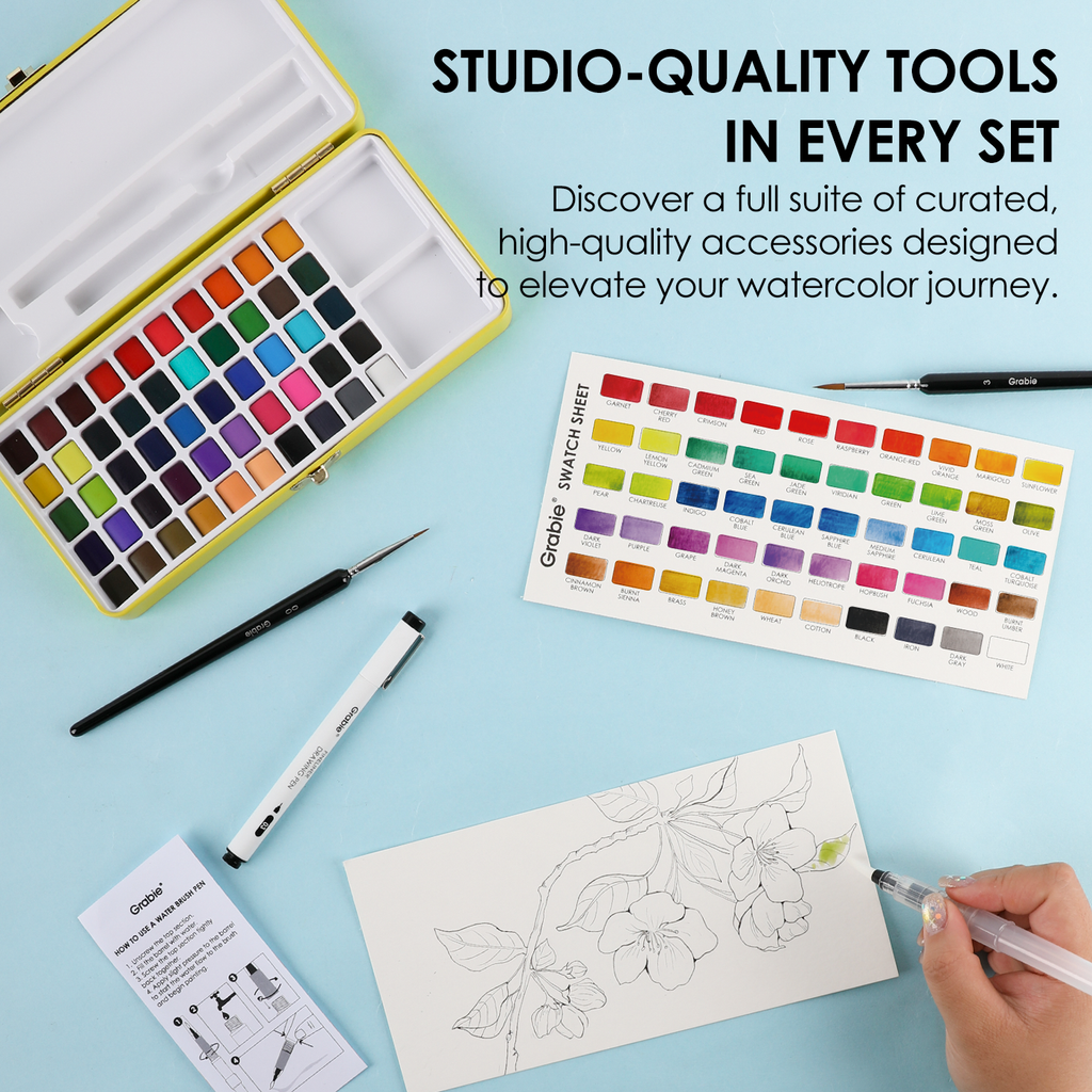 Grabie - Grabie All-In-One Premium Watercolor Set of 50