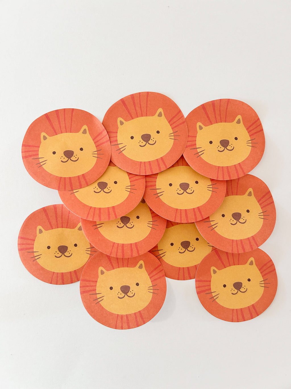 Girl of All Work - Lion Funny Faces Sticky Notes