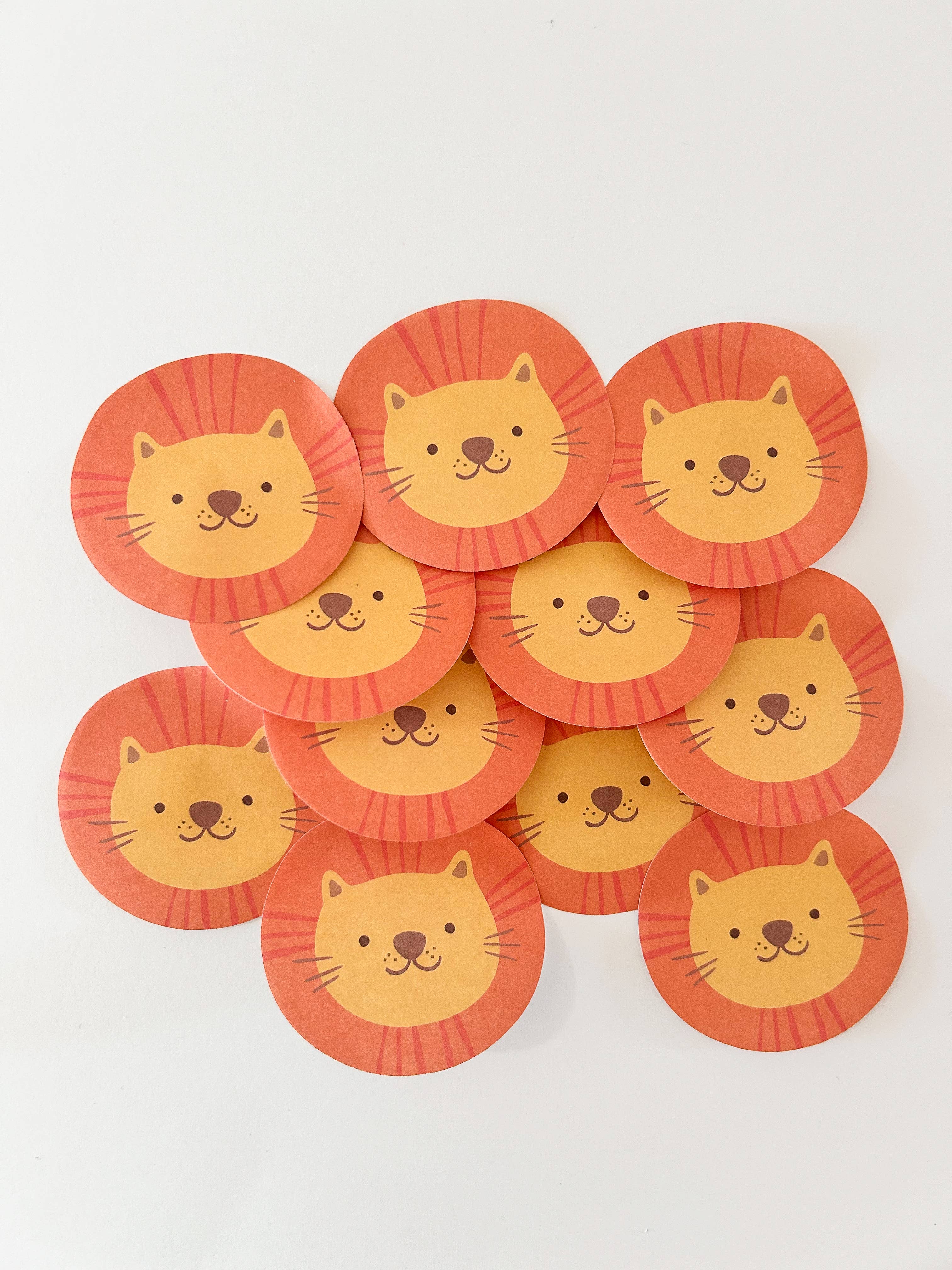 Girl of All Work - Lion Funny Faces Sticky Notes
