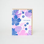 Egg Press Manufacturing - Sympathy Flowers Letterpress Greeting Card