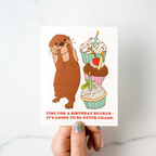 ILOOTPAPERIE - Otter Chaos Birthday Ruckus! Birthday Greeting Card