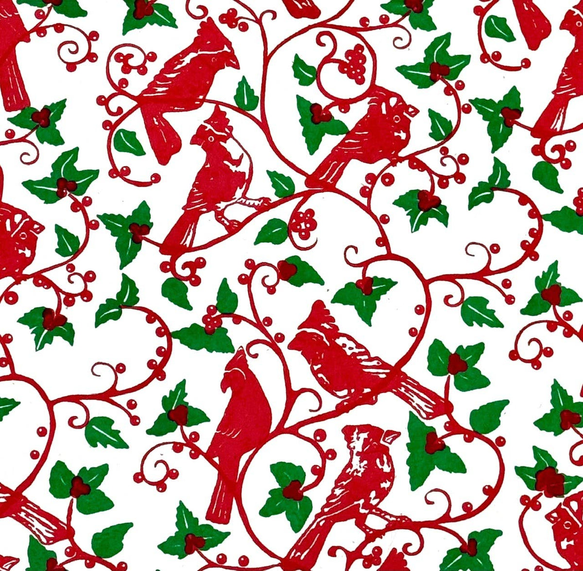 Giftsland - 20x30 Robin red & grn on crm