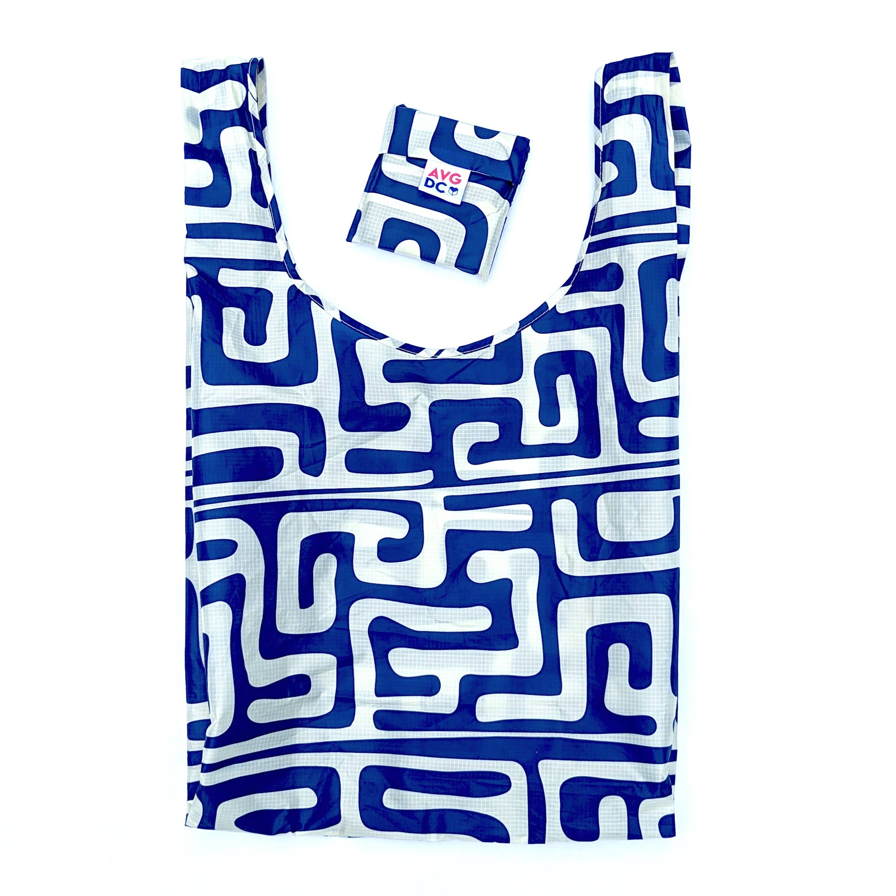 All Very Goods - Reusable Grocery Bag - Kuba Cloth (Indigo)