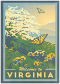 Lionheart Graphics - Virginia Blue Ridge Mountains Shenandoah Retro Postcard